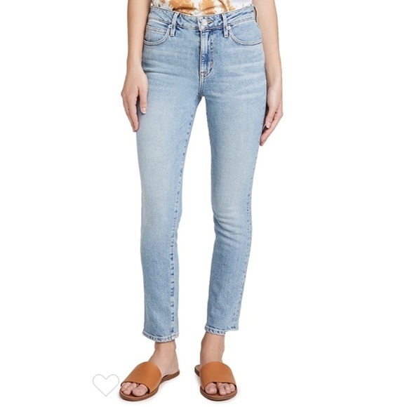 SLVRLAKE Lou Lou Mid-rise Slim-leg Jeans In Love Burns 29 - Picture 5 of 11